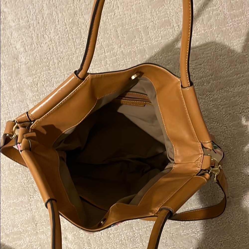 Emma & Sophia floral Canvas Handbag with Shoulder Strap - Picture 4 of 5